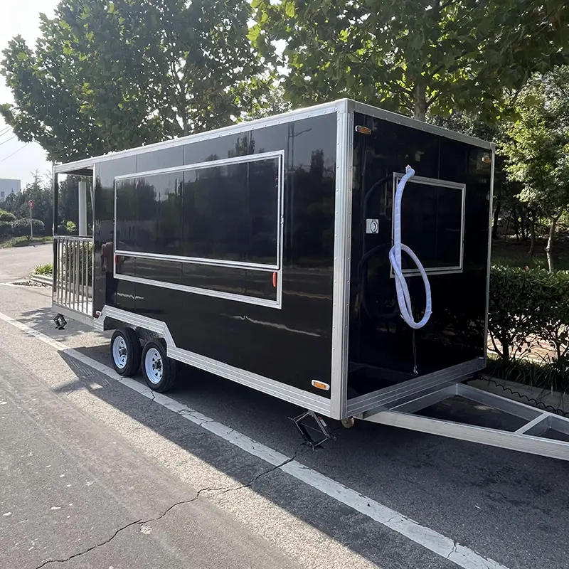 Galvanisert stål Square Food Trailer
