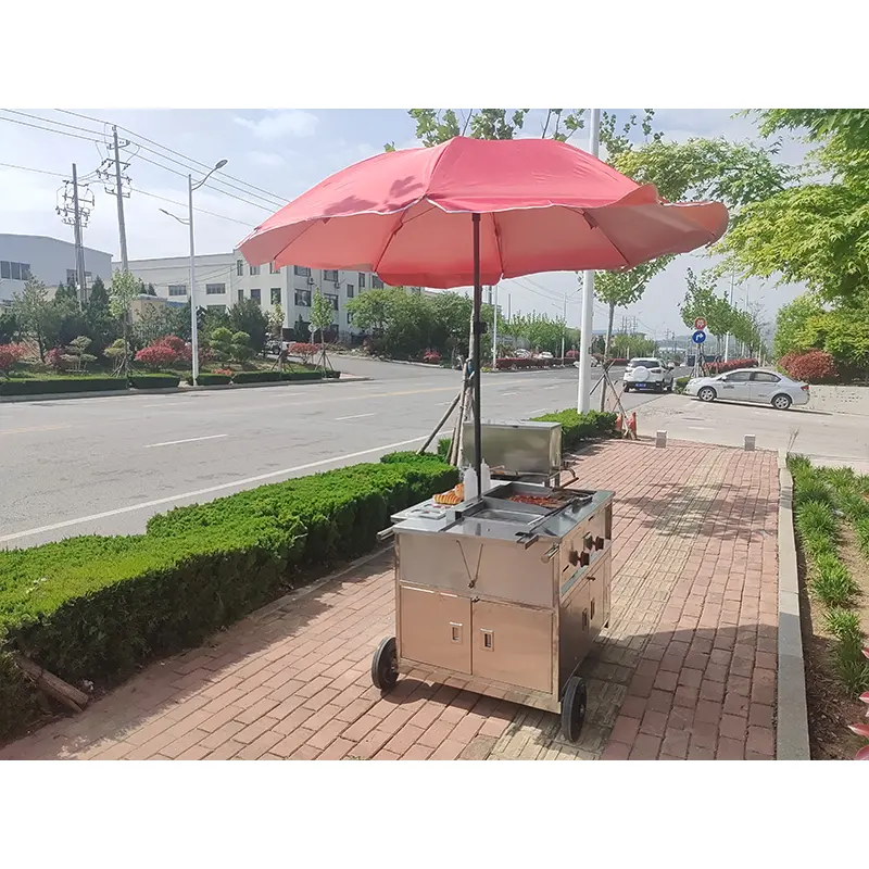Pølseparaply Push Cart