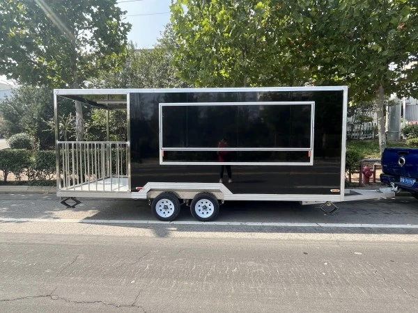 Galvanized Steel Square Food Trailer