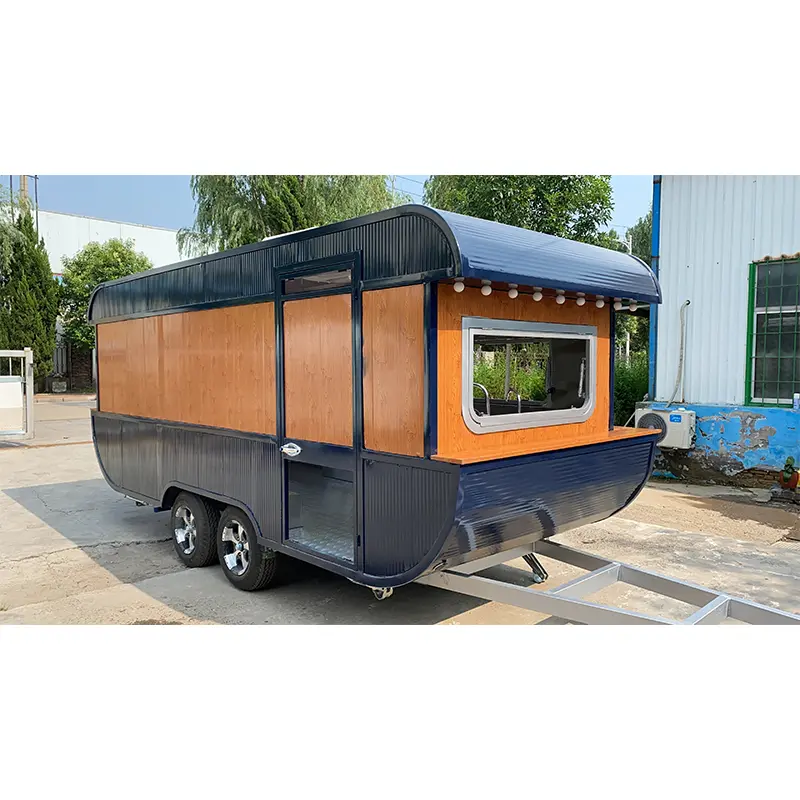 Strømlinjeformet Vessel Shape Food Trailer